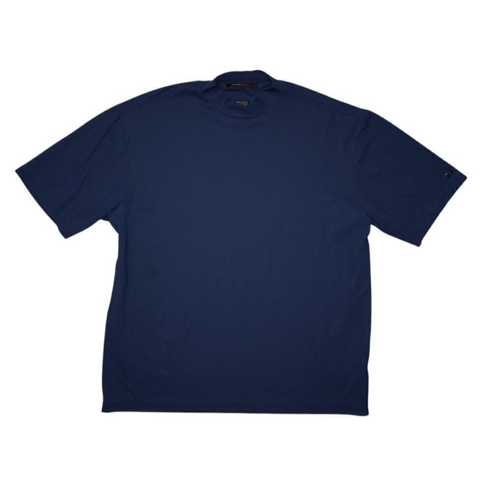 Nike Tiger Woods Collection Men’s Polo Shirt Navy Blue Dri-FIT Size Large L